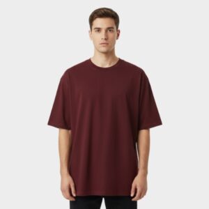 Maroon : Unisex Oversized T-shirt